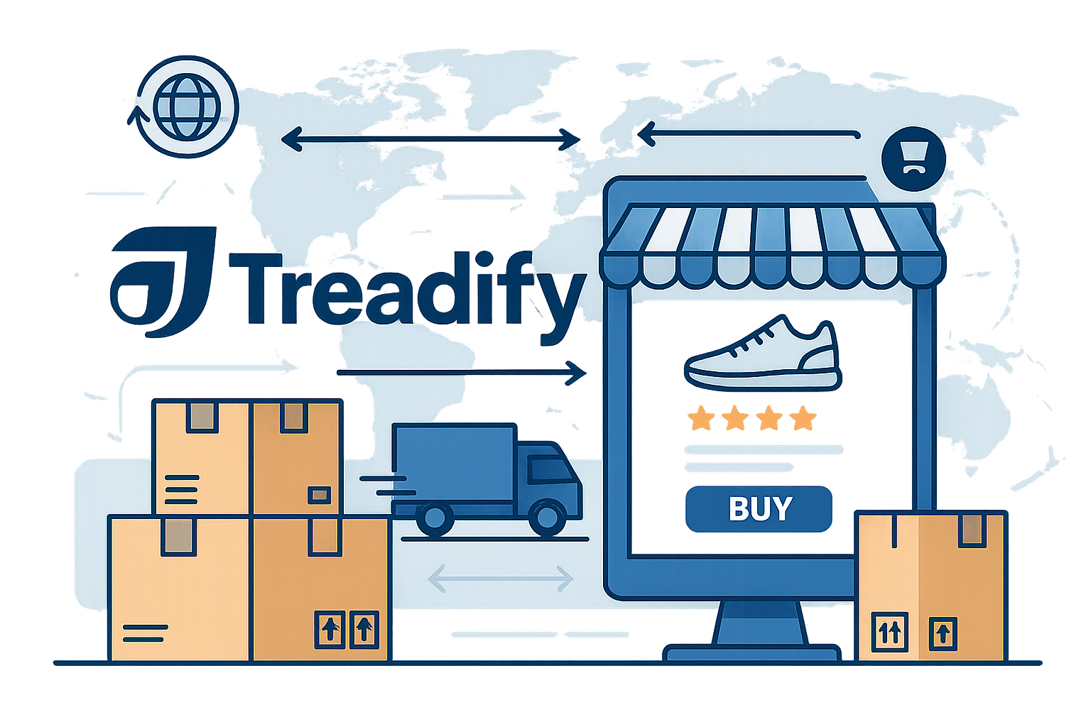 Drop Shipping with logo "Treadify"